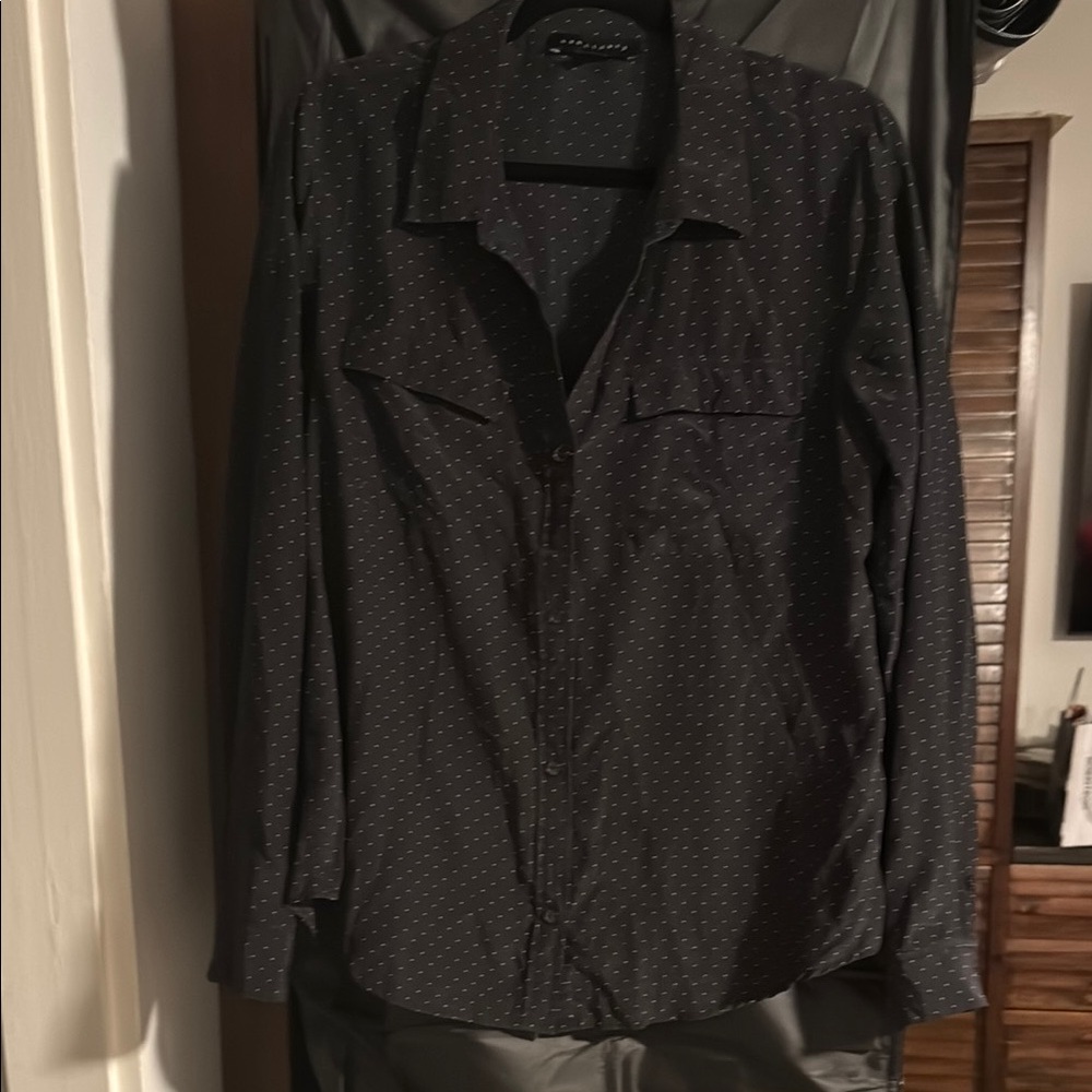 Sanctuary Black Button Down Shirt
